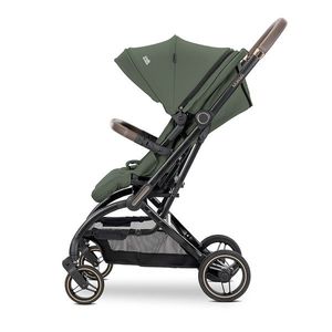 Carucior pentru copii Lorelli Makaya Green, cu scaun rotativ 360 grade, cadru din aluminiu, suspensii, greutate suportata 22 kg imagine