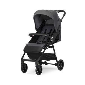 Carucior pentru copii Lorelli Noir Grey, sistem de pliere cu o singura mana, suspensii, suport pentru picioare reglabil, greutate suportata 22 kg imagine