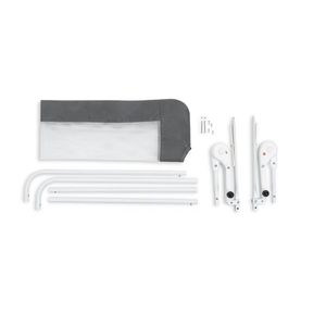 Bariera de protectie pentru copii BabyJem Gri 120 x 48, 5 cm imagine