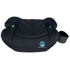 Inaltator auto pentru copii KidsCare FixiGo Negru cu isofix, 125-150 cm, husa lavabila, omologat R129 i-Size imagine