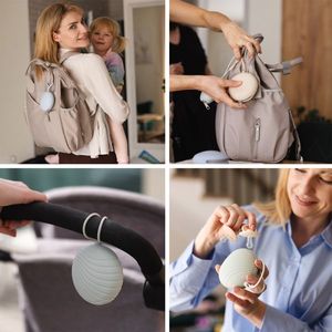 Husa de protectie din silicon pentru suzeta Babyono Roz imagine