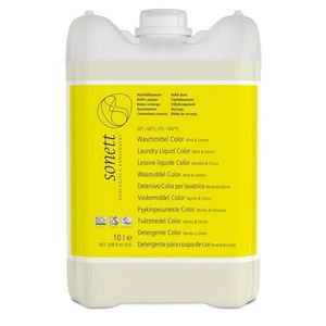 Detergent lichid pentru rufe colorate cu menta si lamaie ecologic 10l Sonett imagine