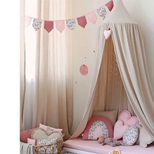 Draperie din muselina organica, Little Amy, Bej, 125x240 cm, 1 bucata imagine