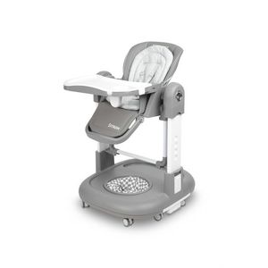 Scaun de masa multifunctional Caretero Sitron Gri 3in1 transformabil in scaun de masabalansoarpremergator, masuta si suport picioare reglabile, inaltime ajustabila, roti silentioase, centuri de siguranta, pernuta reductor imagine