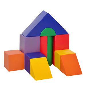 HOMCOM Parcurs motricitate bebeluși 11PCS, modul motricitate bebeluși din spumă EPE cu husă din material sintetic, blocuri construcție din spumă, jucării educative pentru copii de 1-3 ani, multicolor | Aosom Romania imagine