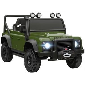 AIYAPLAY Mașină Electrică pentru Copii 3-5 Ani Land Rover 12V și Telecomandă Verde | Aosom Romania imagine
