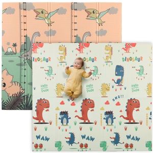 AIYAPLAY Covor de joacă pentru bebeluși 196 x 176 x 1, 5 cm pliabil Multifuncțional | Aosom Romania imagine