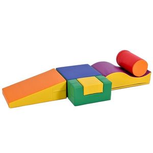 Set de 6 Blocuri Mari de Construcție, Multicolor | Aosom Romania imagine