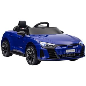 HOMCOM Vehicul electric pentru copii 12 V - telecomandă parentală - efecte sonore, luminoase - Audi RS E-tron GT albastru | Aosom Romania imagine