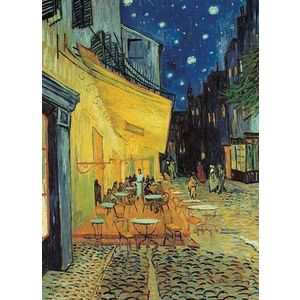 Puzzle 1000 piese - Vincent Van Gogh - Terasa cafenea noaptea | Trefl imagine