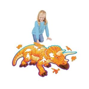 Puzzle 52 piese - Triceratops | Peaceable Kingdom imagine