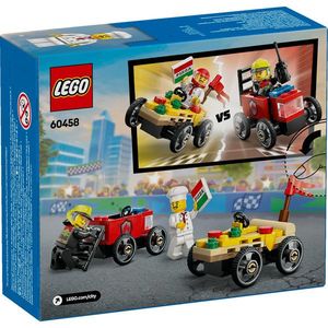 LEGO City - Pachet de curse Furgoneta de pizza vs camion de pompieri (60458) | LEGO imagine