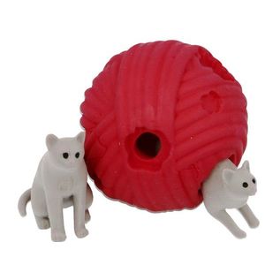Jucarie - Minge antistres - Stretchy Kitten & Ball of Wool | Keycraft imagine