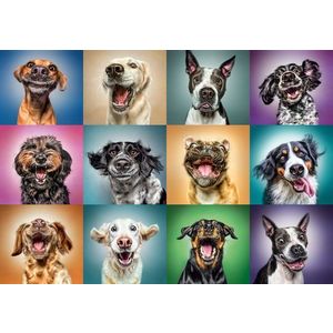 Puzzle 1000 piese - Portret catelusi simpatici | Trefl imagine
