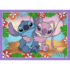 Puzzle 4 in 1 - Lilo & Stitch - Ziua fermecata | Trefl imagine
