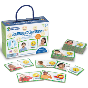 Puzzle educativ - Feelings & Emotions Puzzle Cards | Learning Resources imagine