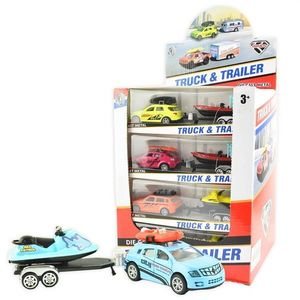 Masina - Truck & Trailer - Mai multe culori - Pret pe bucata | Kinsmart imagine