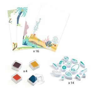 Joc creativ - Stampile - Animale surprinzatoare | Djeco imagine
