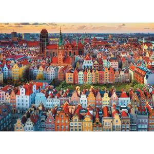 Puzzle - Premium Plus - Vedere a orasului Gdansk, Polonia | Trefl imagine
