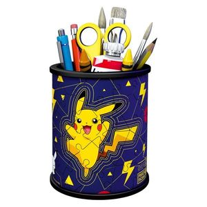Puzzle 3D Pokemon - suport de pixuri, 54 piese | Ravensburger imagine