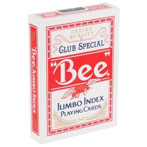 Carti de joc - Bee Jumbo Index, Red | Bicycle imagine