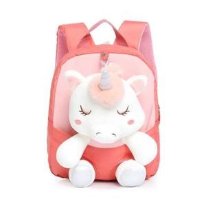 Rucsac Mini Unicorn din Plus, cu Design 3D, Potrivit pentru Copii Mici pentru Gradinita sau Scoala Roz deschis imagine