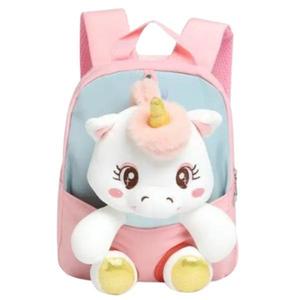 Rucsac Mini Unicorn din Plus, cu Design 3D, Potrivit pentru Copii Mici imagine