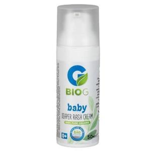 Crema organica pentru zona scutecului bebelușului BIO G BABY 50 ml cu Ulei de germeni de grâu, Extract de mușețel și Pătlagină imagine