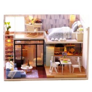 Casuta de asamblat pentru copii, do it yourself, decorativa cu mobilier Diy, 3D imagine