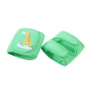 Set 2 Bucati Genunchiere Anti-Alunecare si Protectie Genunchi si Piele Bebelusi - Verde, Girafa imagine
