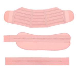 Centura elastica de sustinere sarcina, pentru gravide, reglabila, formata din 3 piese - Roz, Xl imagine