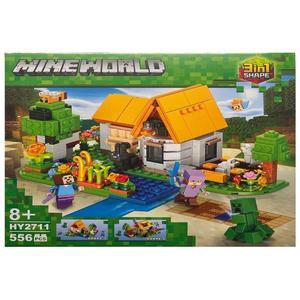 Set de constructie Minecraft World, Casa din padure, 3 variante de asamblare, 556 piese imagine