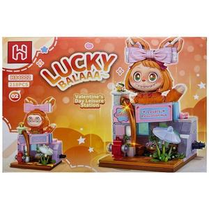 Set de constructie Labubu, Micul Orasel 4 in 1, Loc de relaxare, 218 piese imagine