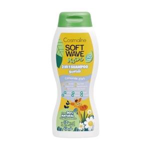 Sampon cu 90% ingrediente naturale pentru copii, aroma de musetel Cosmaline Soft Wave Kids, 400 ml imagine