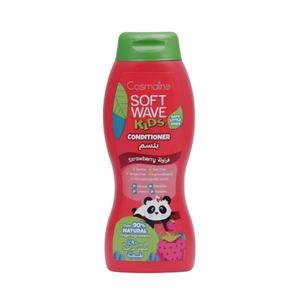 Balsam cu 90% ingrediente naturale pentru copii, aroma de capsune Cosmaline Soft Wave Kids, 400 ml imagine