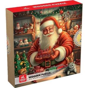 Puzzle 50 din lemn: Atelierul lui Mos Craciun imagine