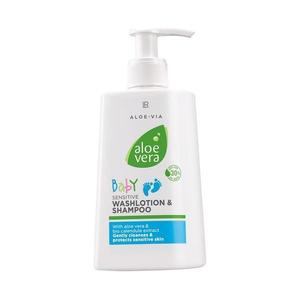 Şampon delicat pentru păr şi corp - Baby Sensitive Washlotion & Shampoo Aloe Vera 250 ml - LR imagine