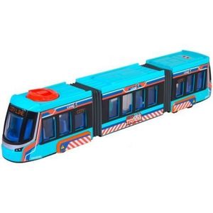 Tramvai Dickie Toys Siemens City Tram 41, 5 cm albastru imagine