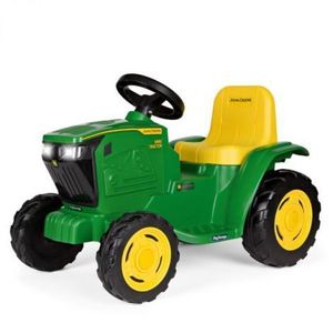 Tractor electric Peg Perego Mini JD John Deere, 6V, 12luni +, Verde Galben imagine