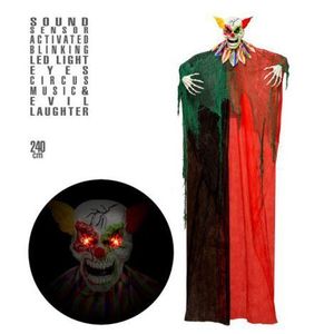 Decor creepy clown animat 240 cm imagine