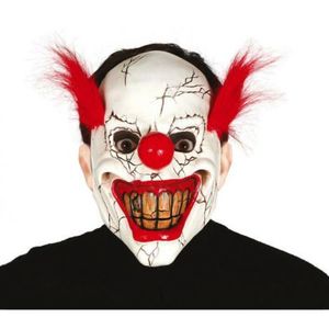 Masca clown horror cu peruca - marimea 158 cm imagine