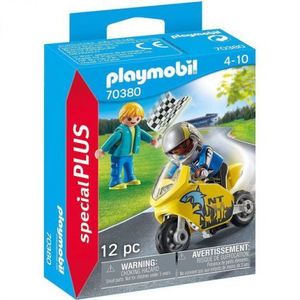 Baiat cu motocicleta si arbitru 70380 Playmobil imagine