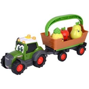 Tractor Simba ABC Freddy Fruit Trailer 30 cm cu lumini, sunete, remorca si figurine imagine