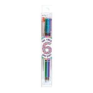 Pix cu gel multicolor cu 6 culori si mecanism retractabil imagine
