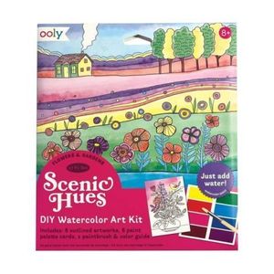 Set artistic cu acuarele DIY - Scenic Hues - Flori si gradini imagine