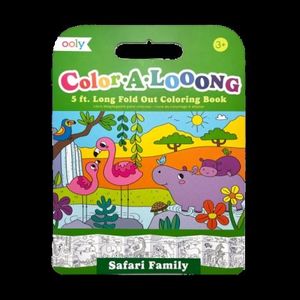Album de colorat cu lungime 1, 5 m - fata-verso, Color-A-Looong - Expeditie Safari imagine