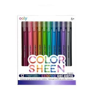 Pixuri cu gel colorate Metalice Color Sheen - Set de 12 imagine