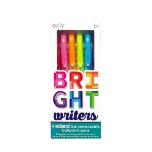 Pixuri colorate retractabile Bright Writers - set de 6 imagine