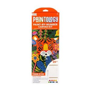 Kit panza canvas - Picteaza pe numere - Tiger Eyes imagine