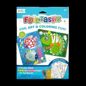 Kit Arta cu folie Foil-tastic - Awesome Animals imagine